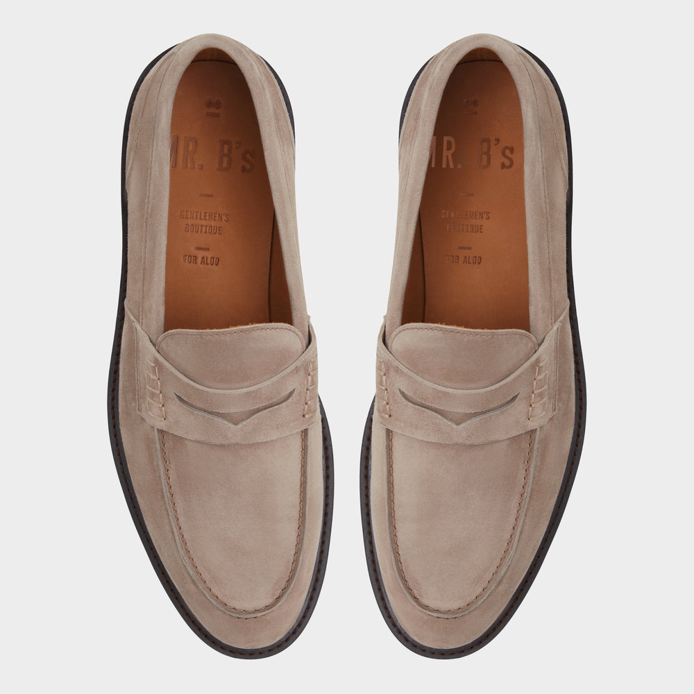 Aleris Brown Men's Dress Shoes - Loafer Lug sole