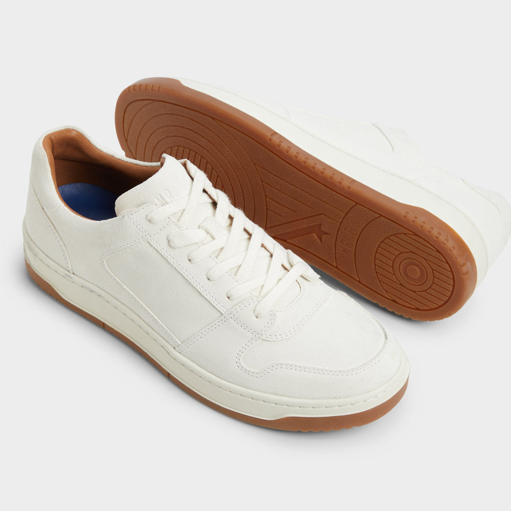 Ludlow White Leather Suede Men's Low top - Low top sneaker
