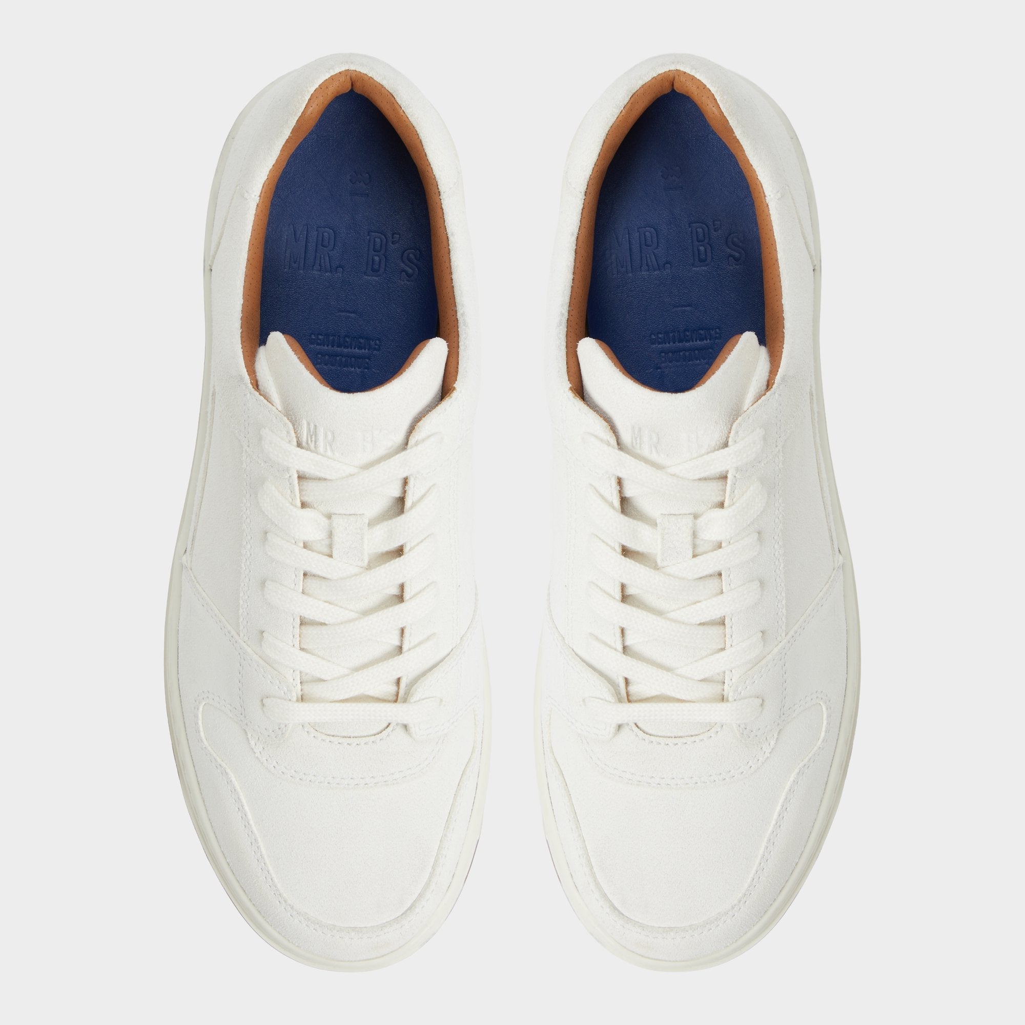 Ludlow White Leather Suede Men's Low top - Low top sneaker