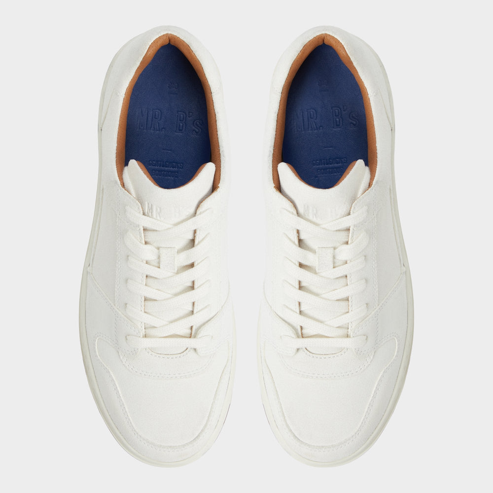 Ludlow White Leather Suede Men's Low top - Low top sneaker