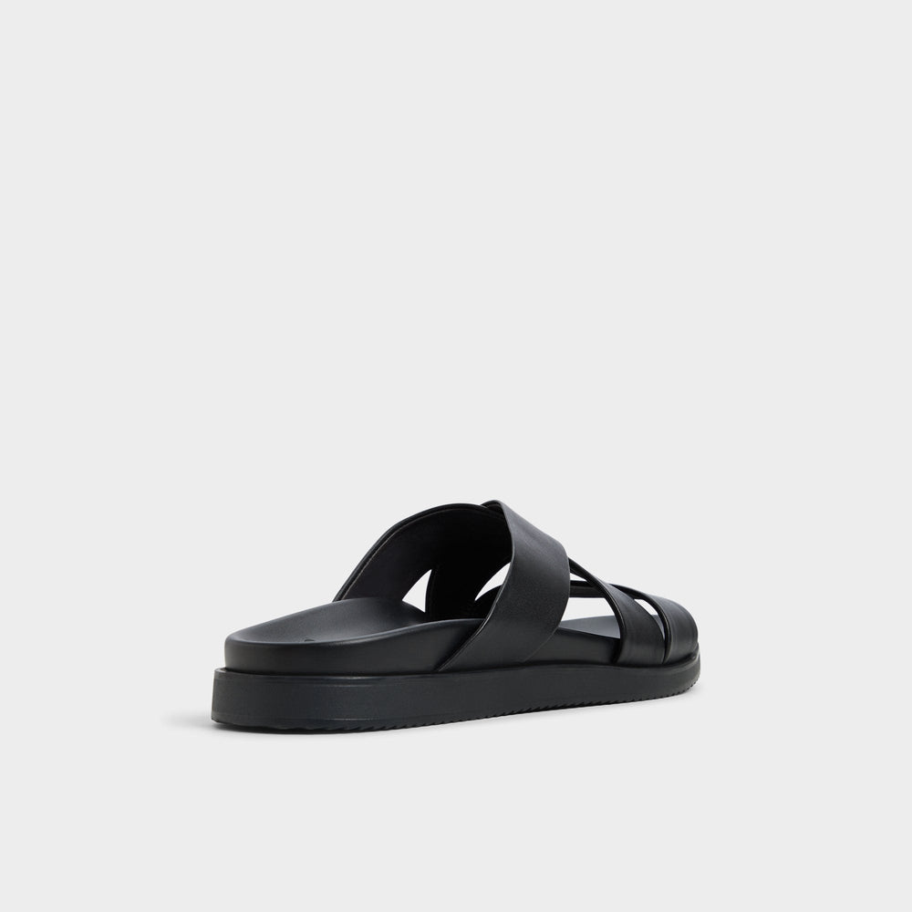 Kairo Black Men's Sandals & Slides - Slide sandal