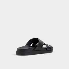 Kairo Black Men's Sandals & Slides - Slide sandal