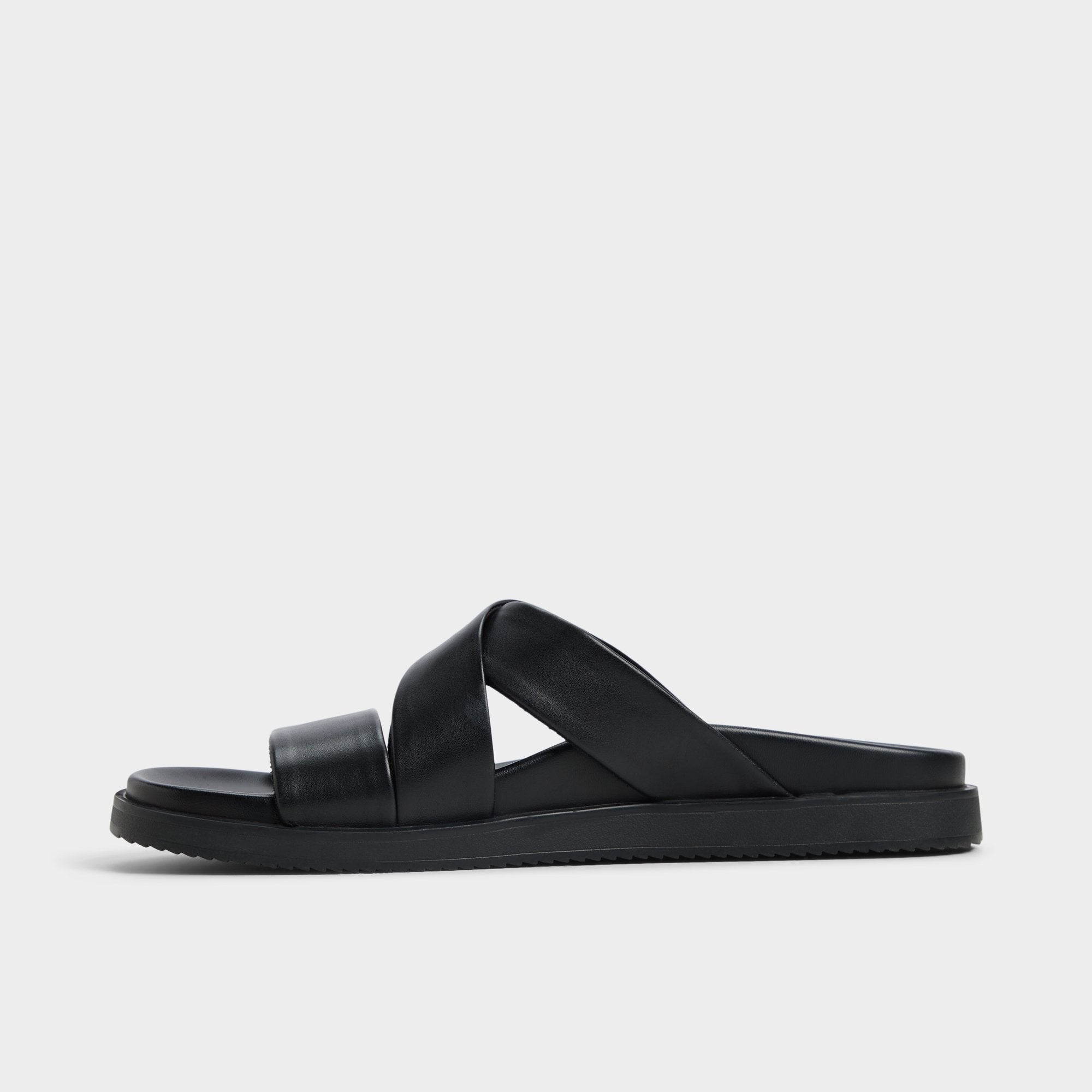 Kairo Black Men's Sandals & Slides - Slide sandal