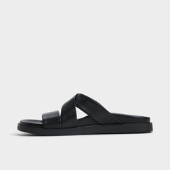 Kairo Black Men's Sandals & Slides - Slide sandal