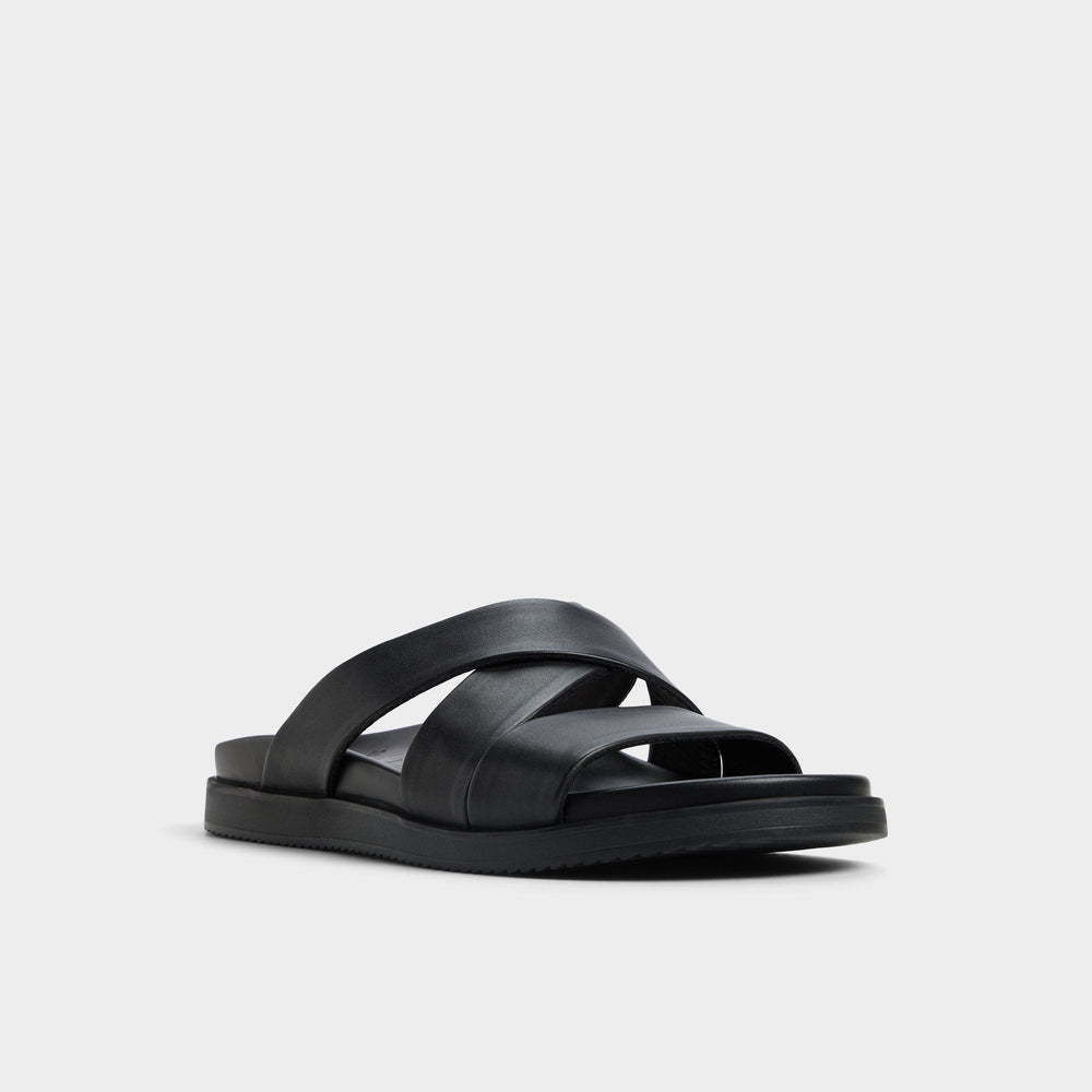 Kairo Black Men's Sandals & Slides - Slide sandal