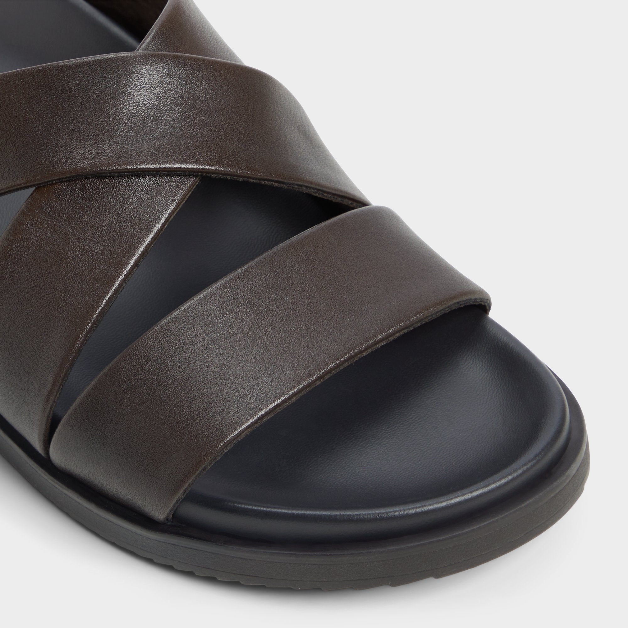 Kairo Dark Brown Men's Sandals & Slides - Slide sandal