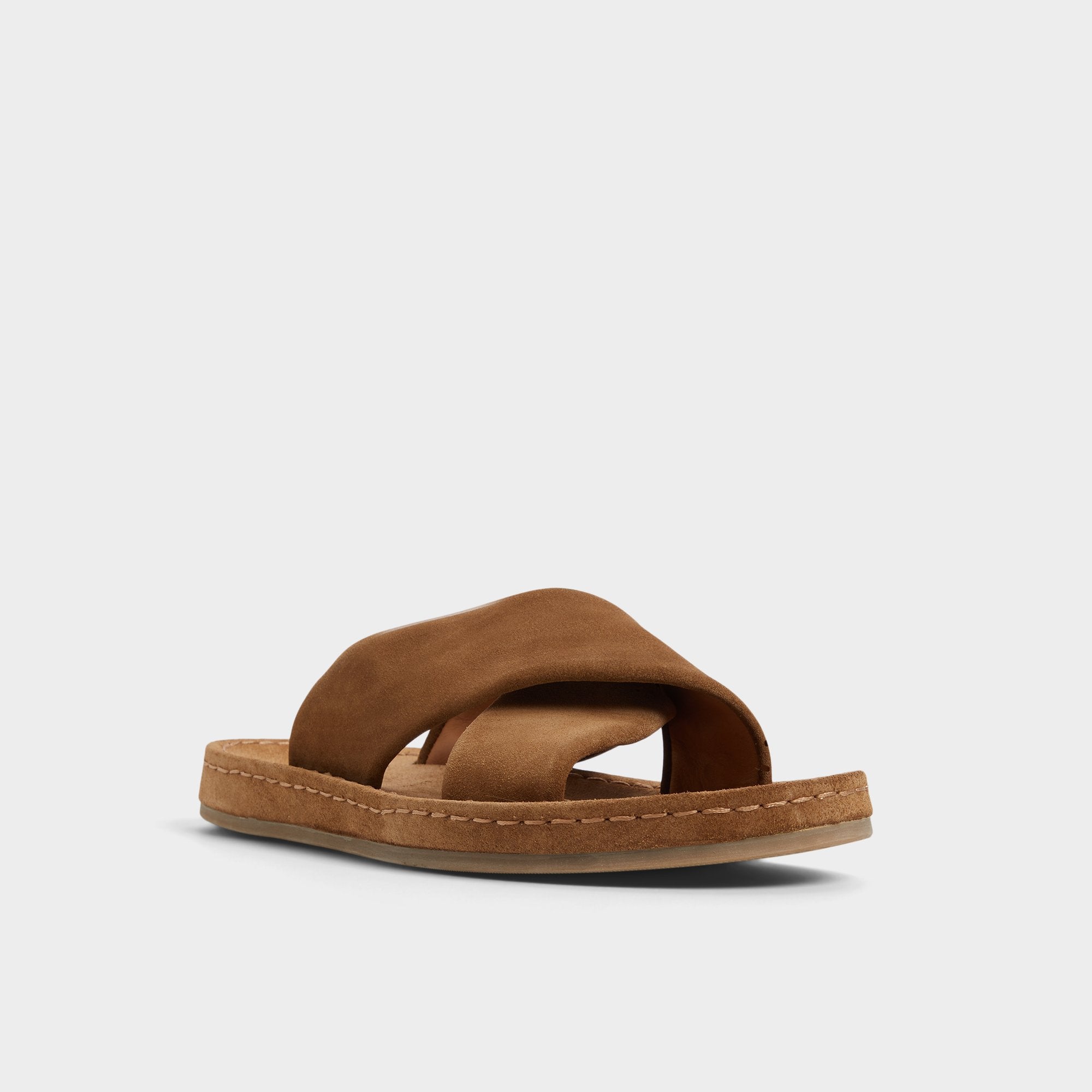 Steele Light Brown Men's Sandals & Slides - Slide sandal