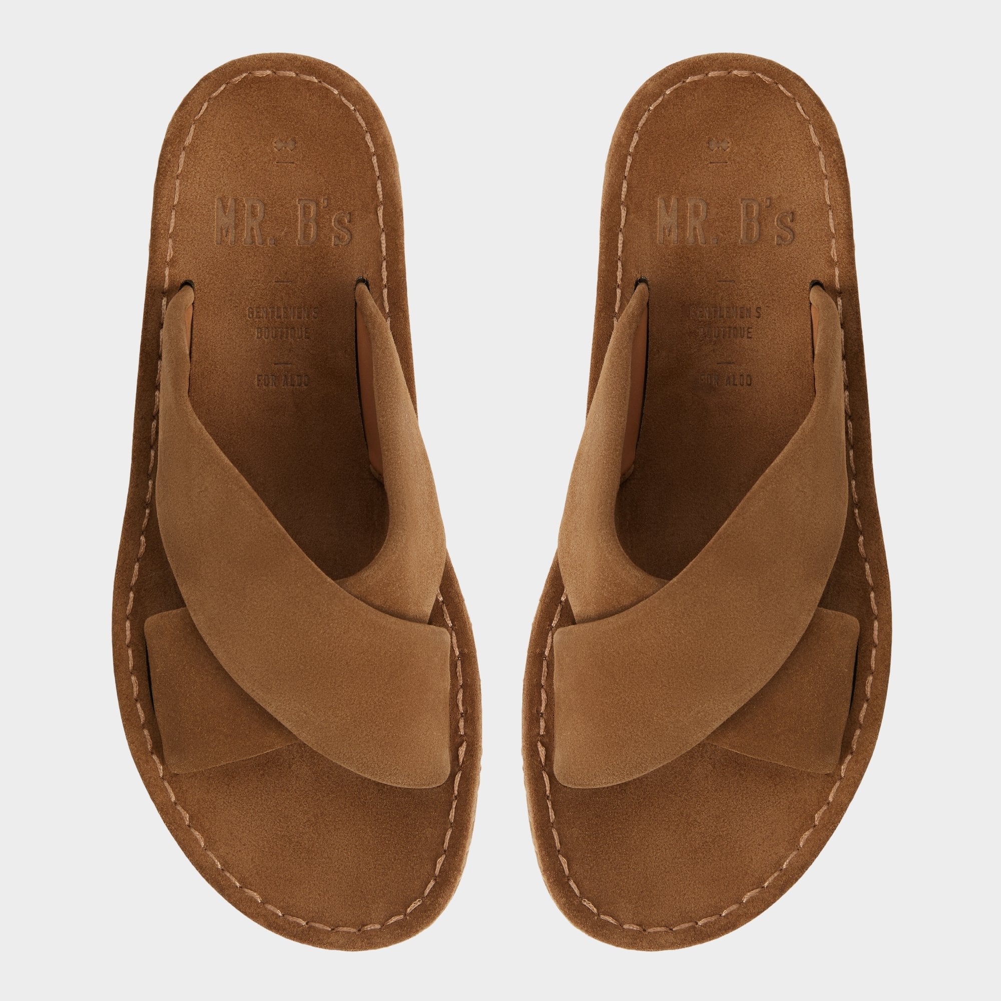 Steele Light Brown Men's Sandals & Slides - Slide sandal