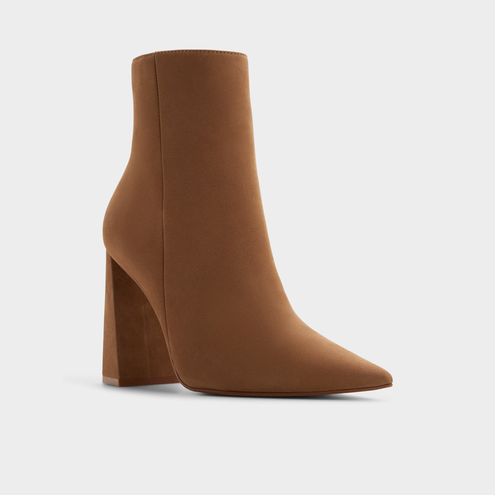 Block heel Carredendar in Tan - Ankle boot