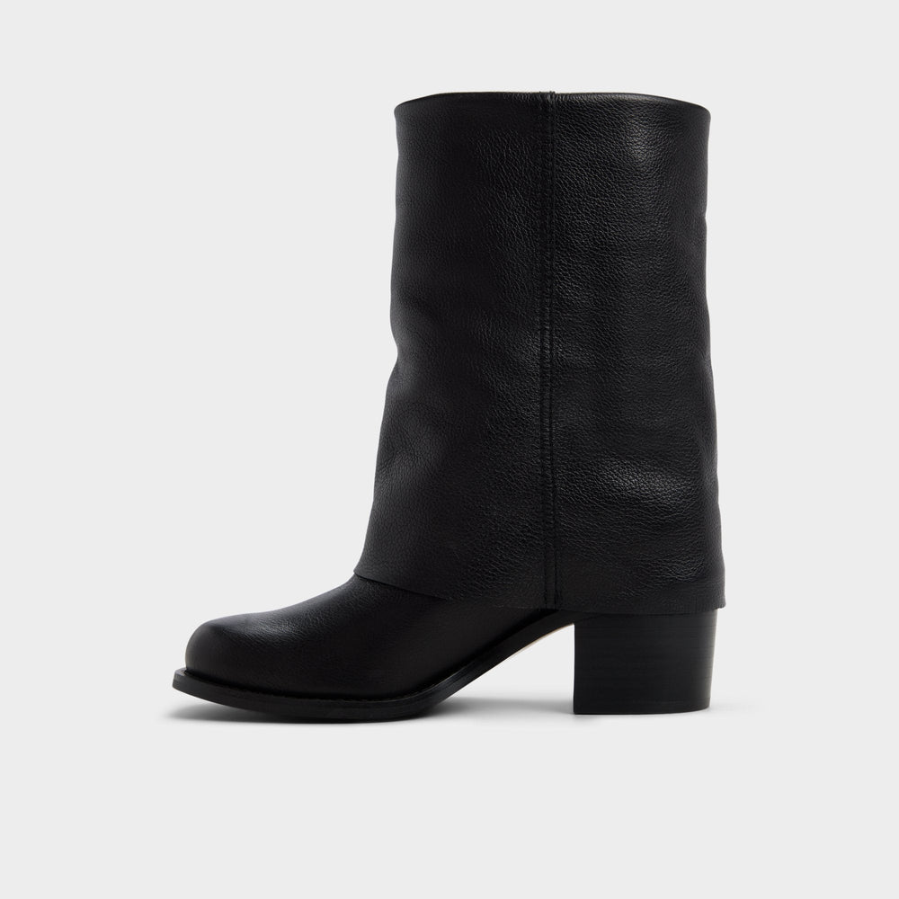 Nolya in Black - Ankle boot Block heel