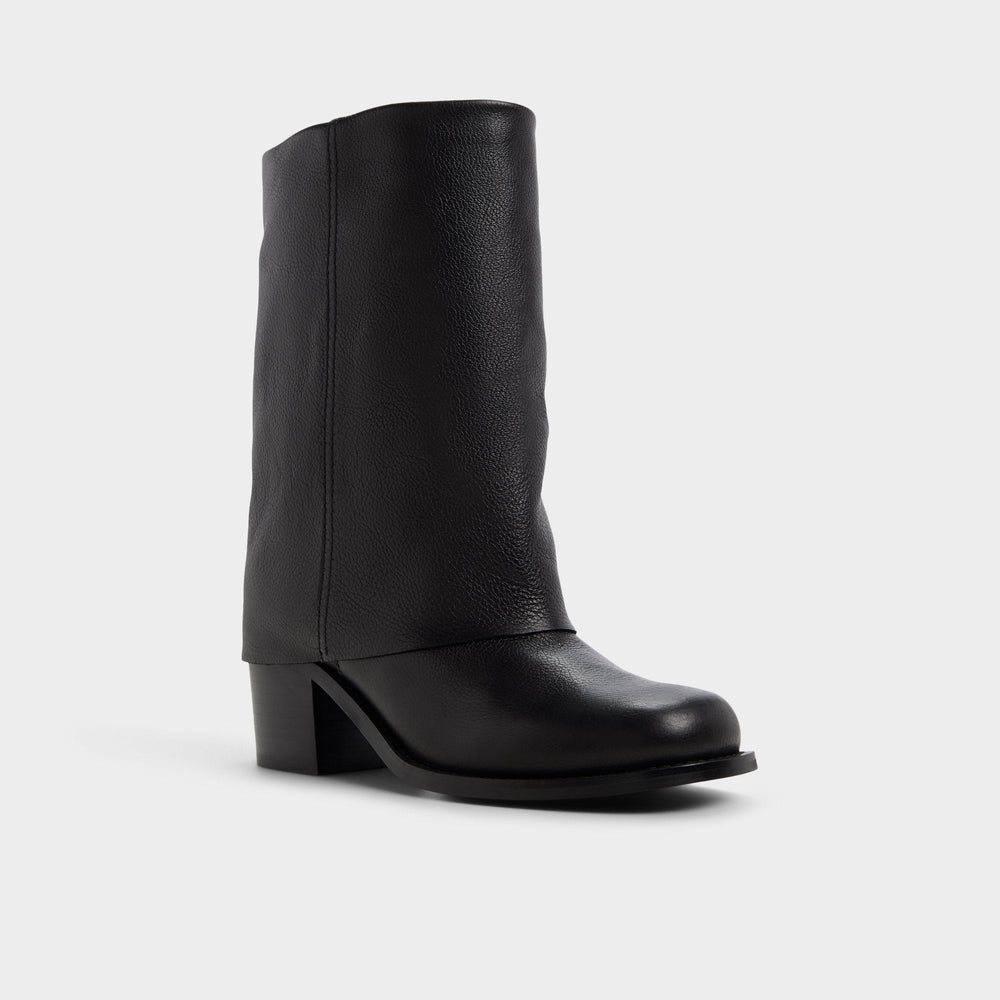 Nolya in Black - Ankle boot Block heel