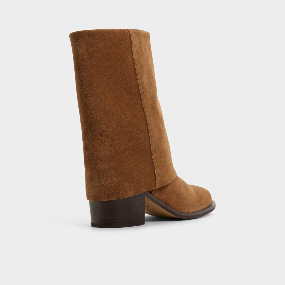 Block heel Nolya in Medium Brown - Ankle boot