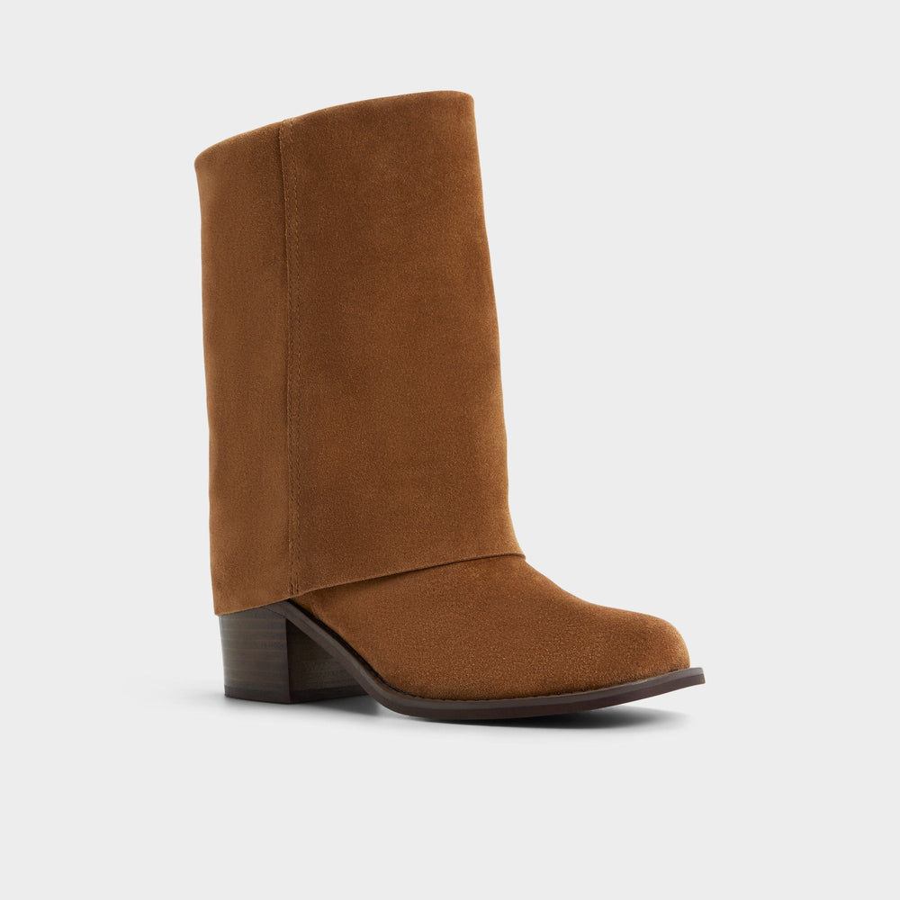 Block heel Nolya in Medium Brown - Ankle boot