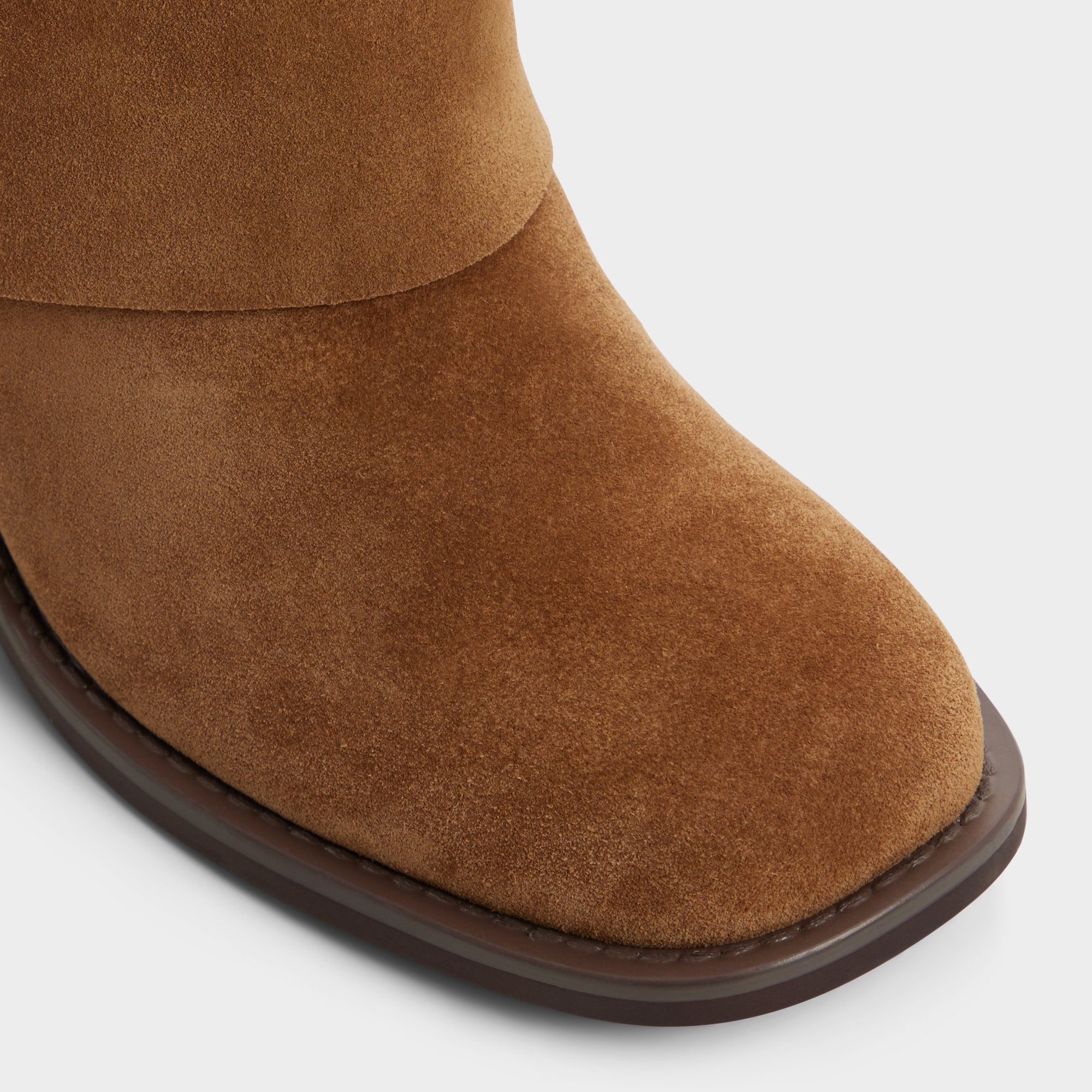 Block heel Nolya in Medium Brown - Ankle boot