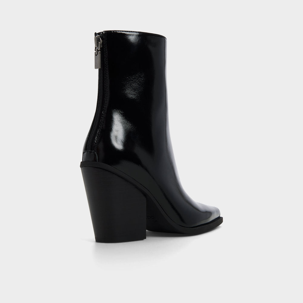 Norelle in Black - Ankle boot Block heel