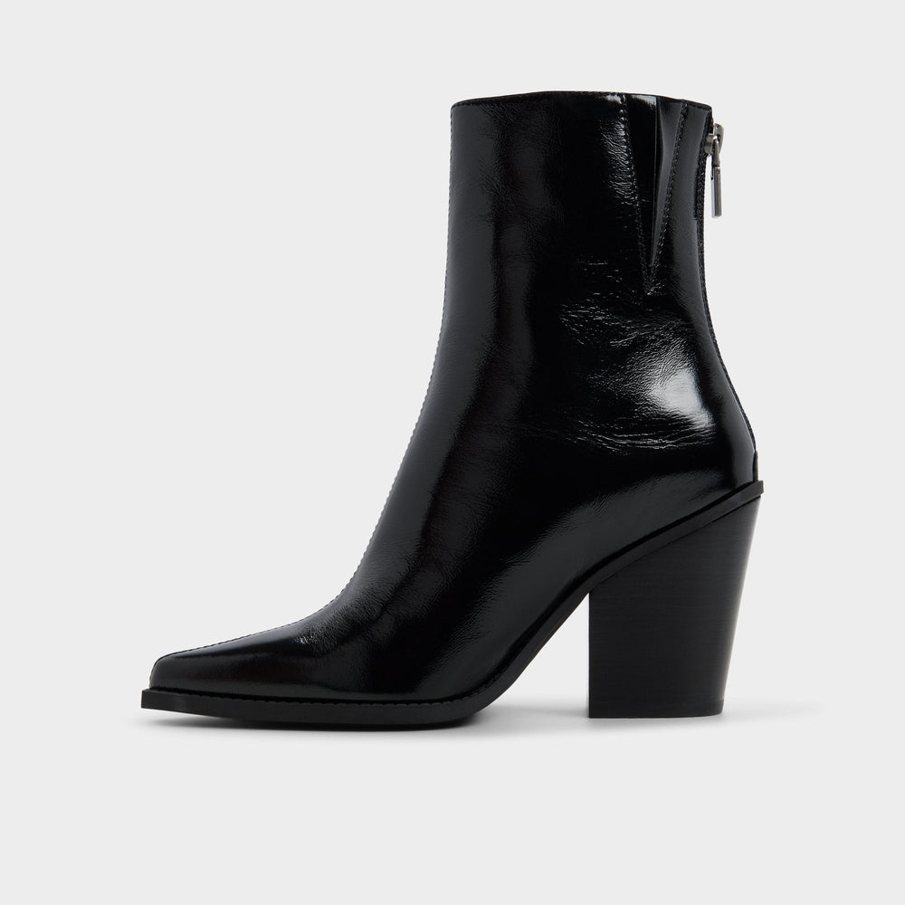 Norelle in Black - Ankle boot Block heel