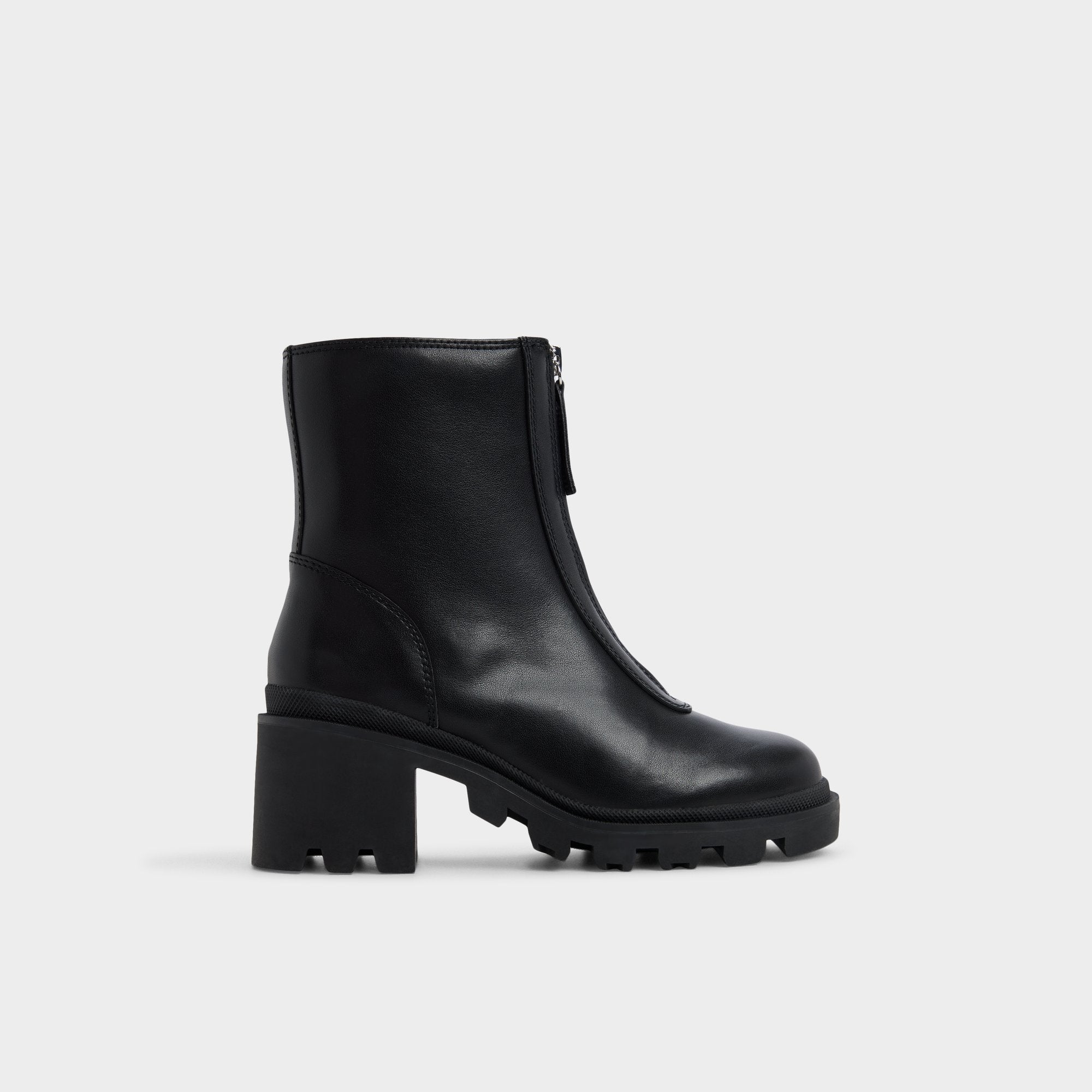 Merielle in Black - Ankle boot Lug sole