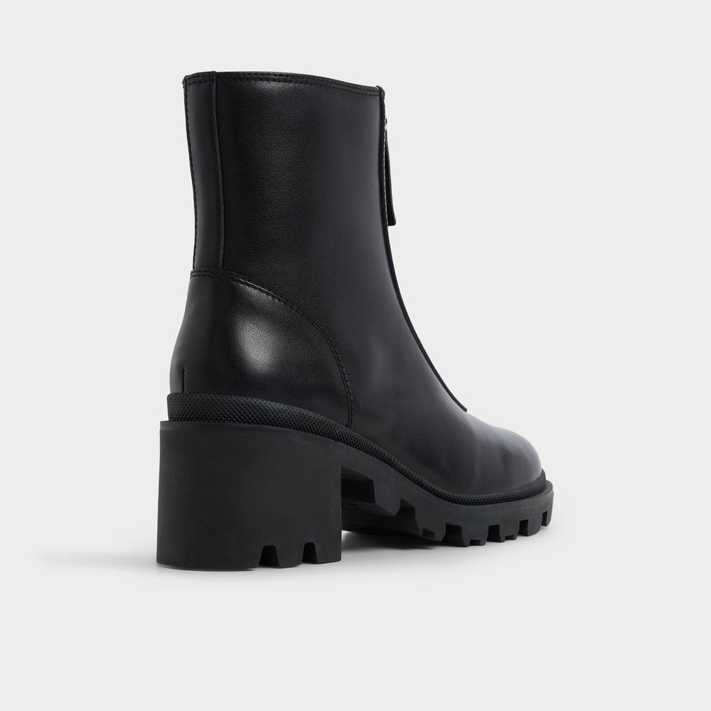 Merielle in Black - Ankle boot Lug sole