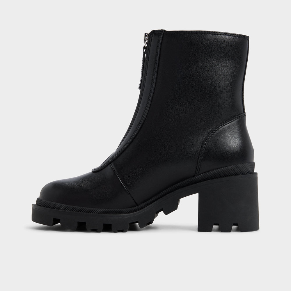 Merielle in Black - Ankle boot Lug sole