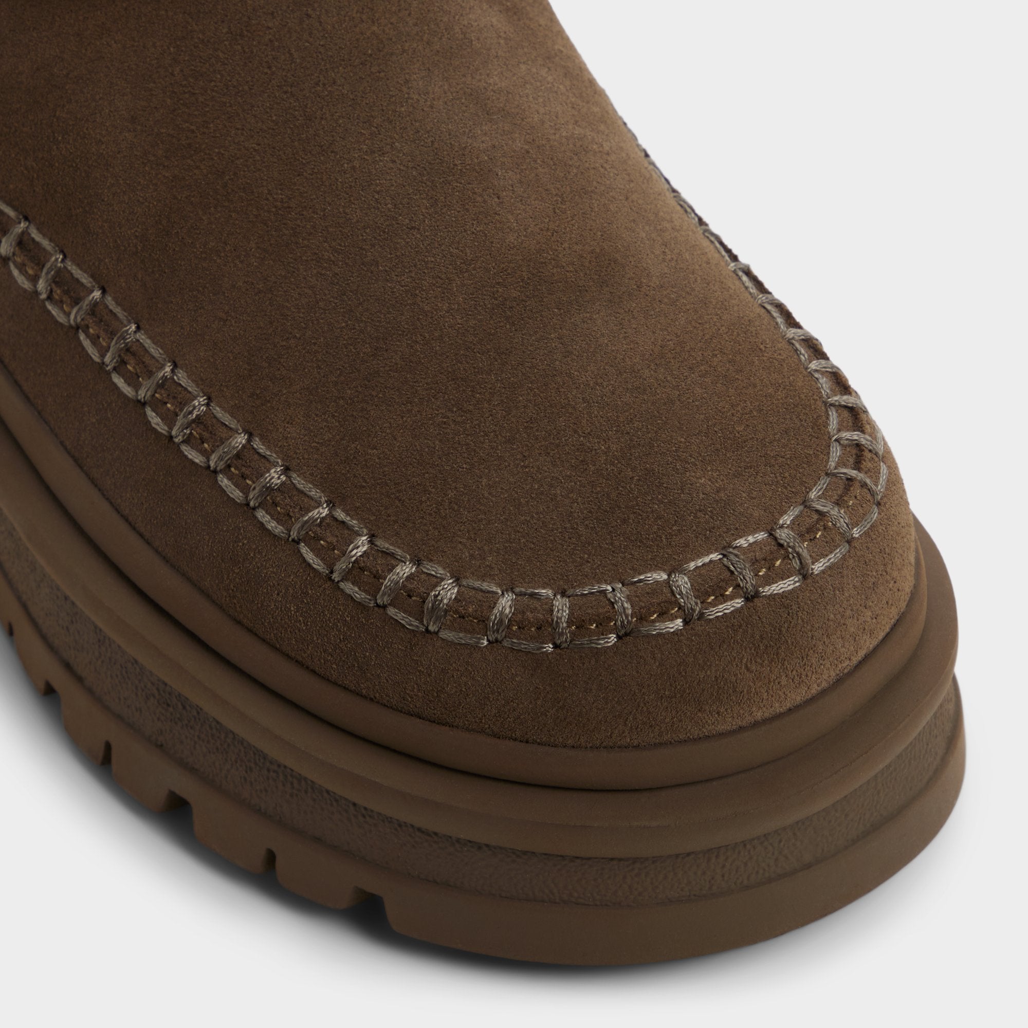 Milanie in Dark Green - Ankle boot Lug sole