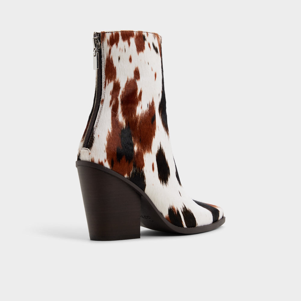 Norelle in Open Brown - Ankle boot Block heel