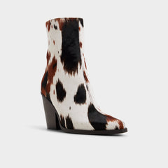Norelle in Open Brown - Ankle boot Block heel