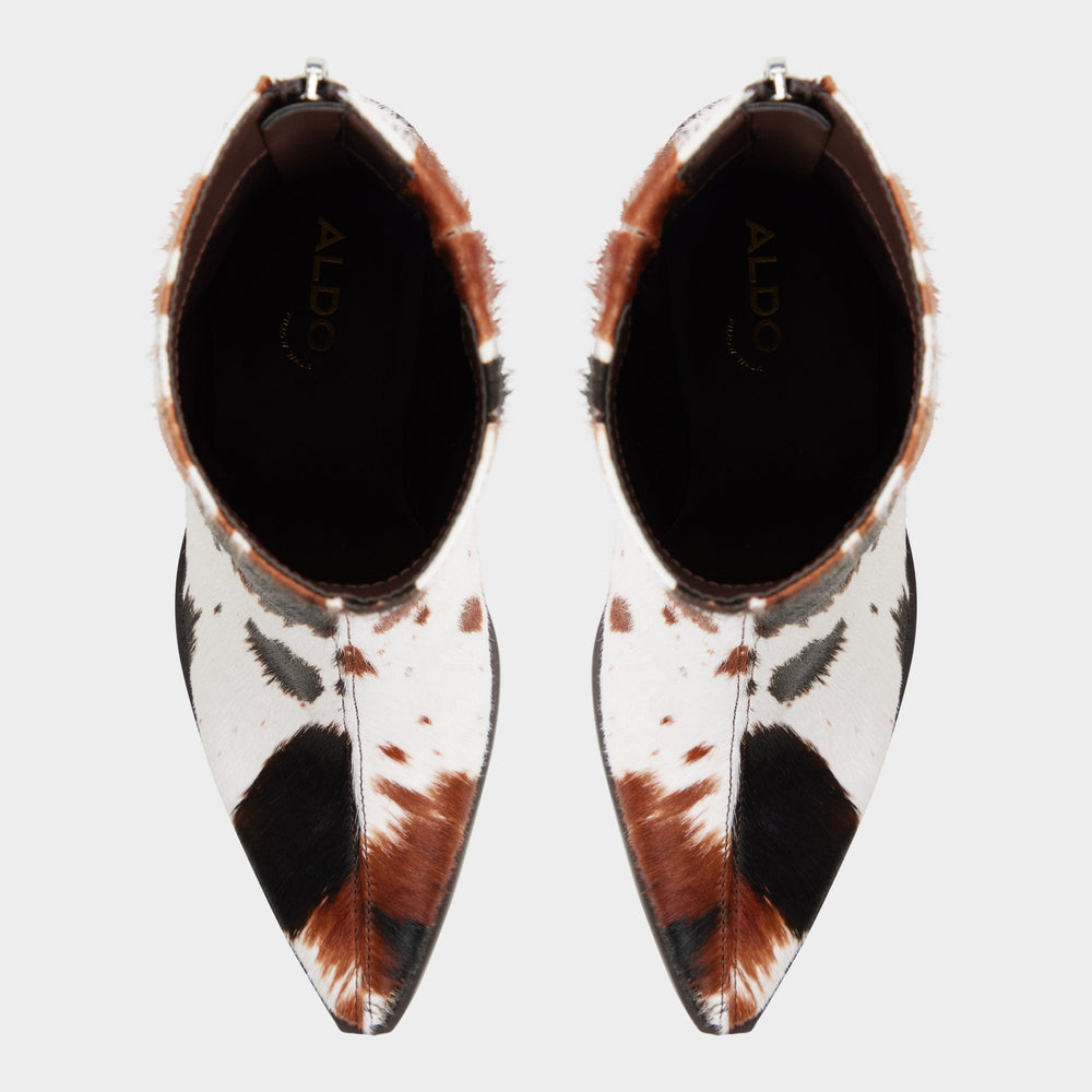 Norelle in Open Brown - Ankle boot Block heel