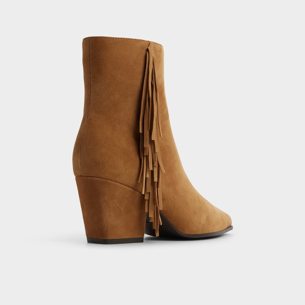 Shaniah in Light Brown - Ankle boot Block heel