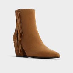 Shaniah in Light Brown - Ankle boot Block heel