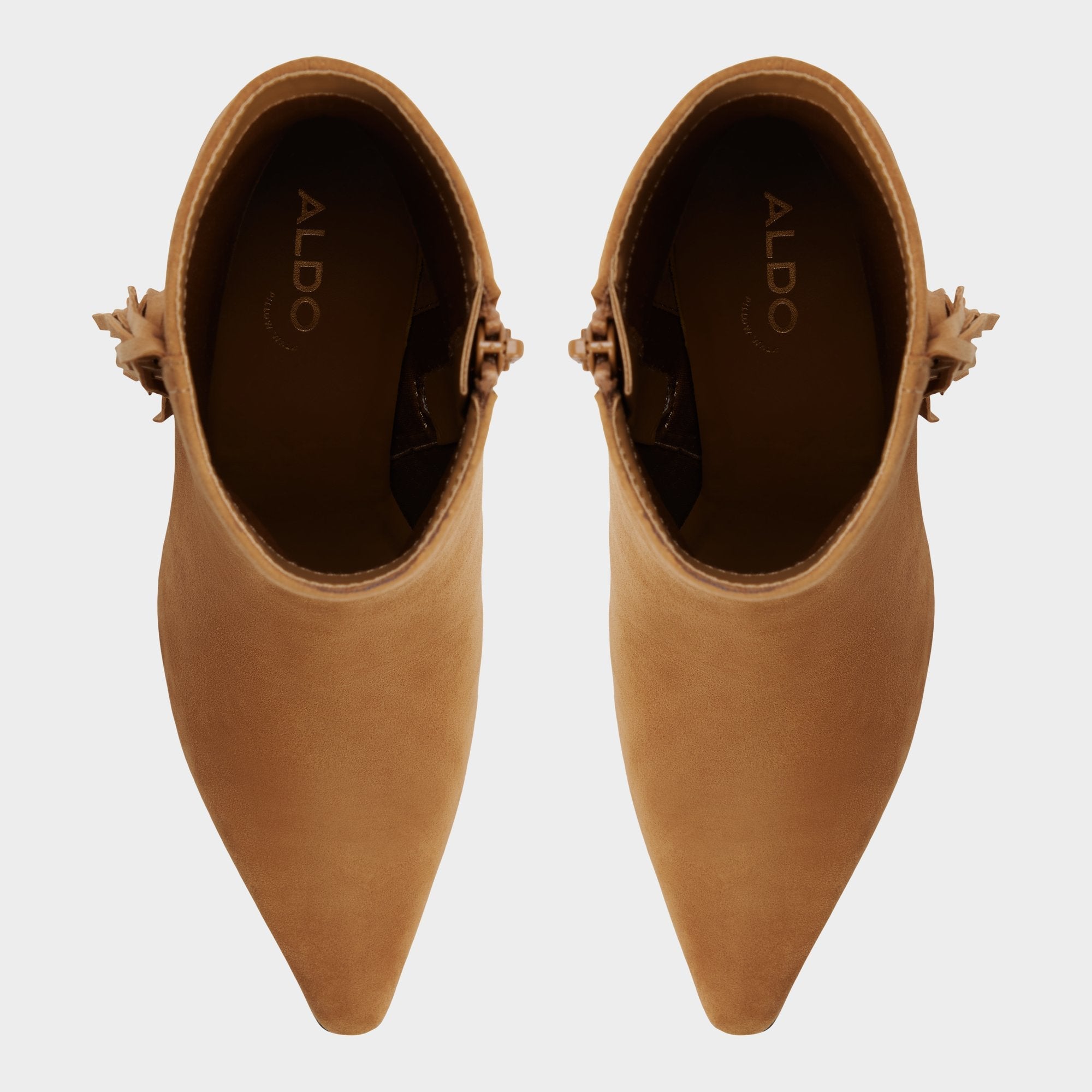 Shaniah in Light Brown - Ankle boot Block heel