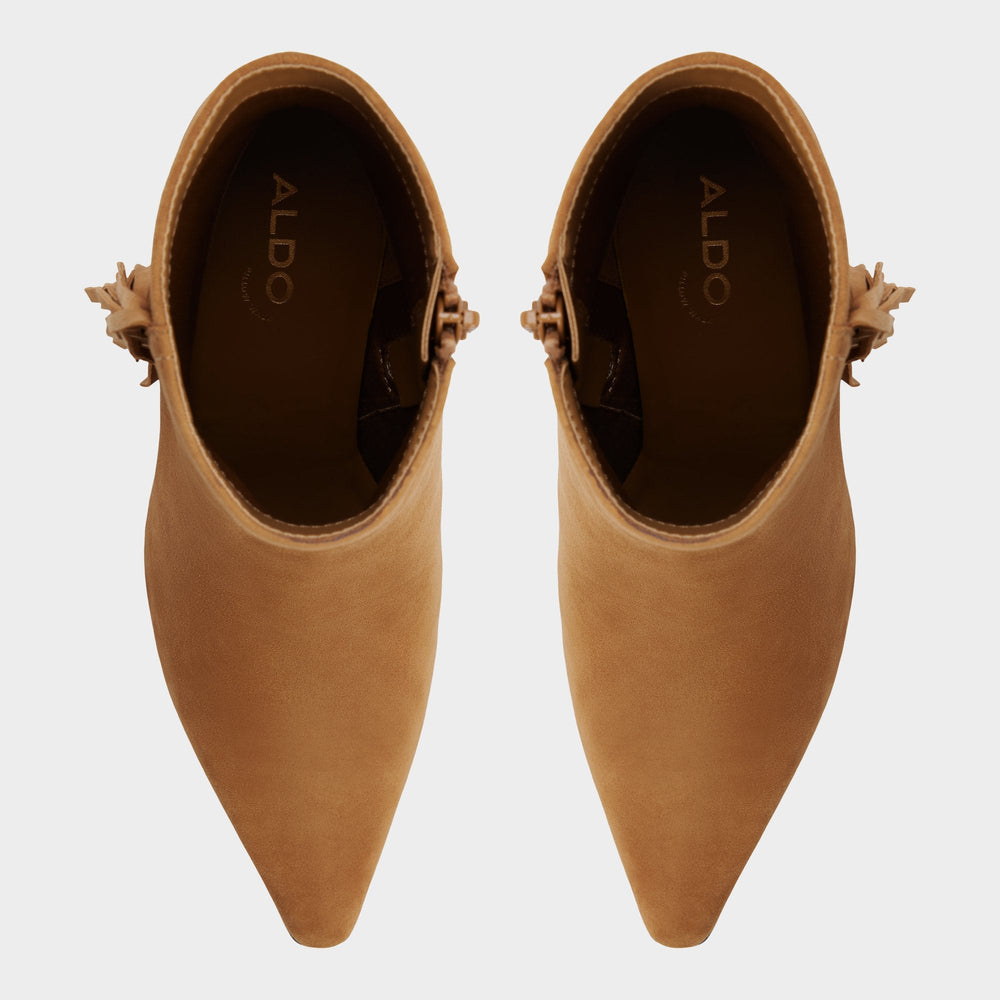 Shaniah in Light Brown - Ankle boot Block heel