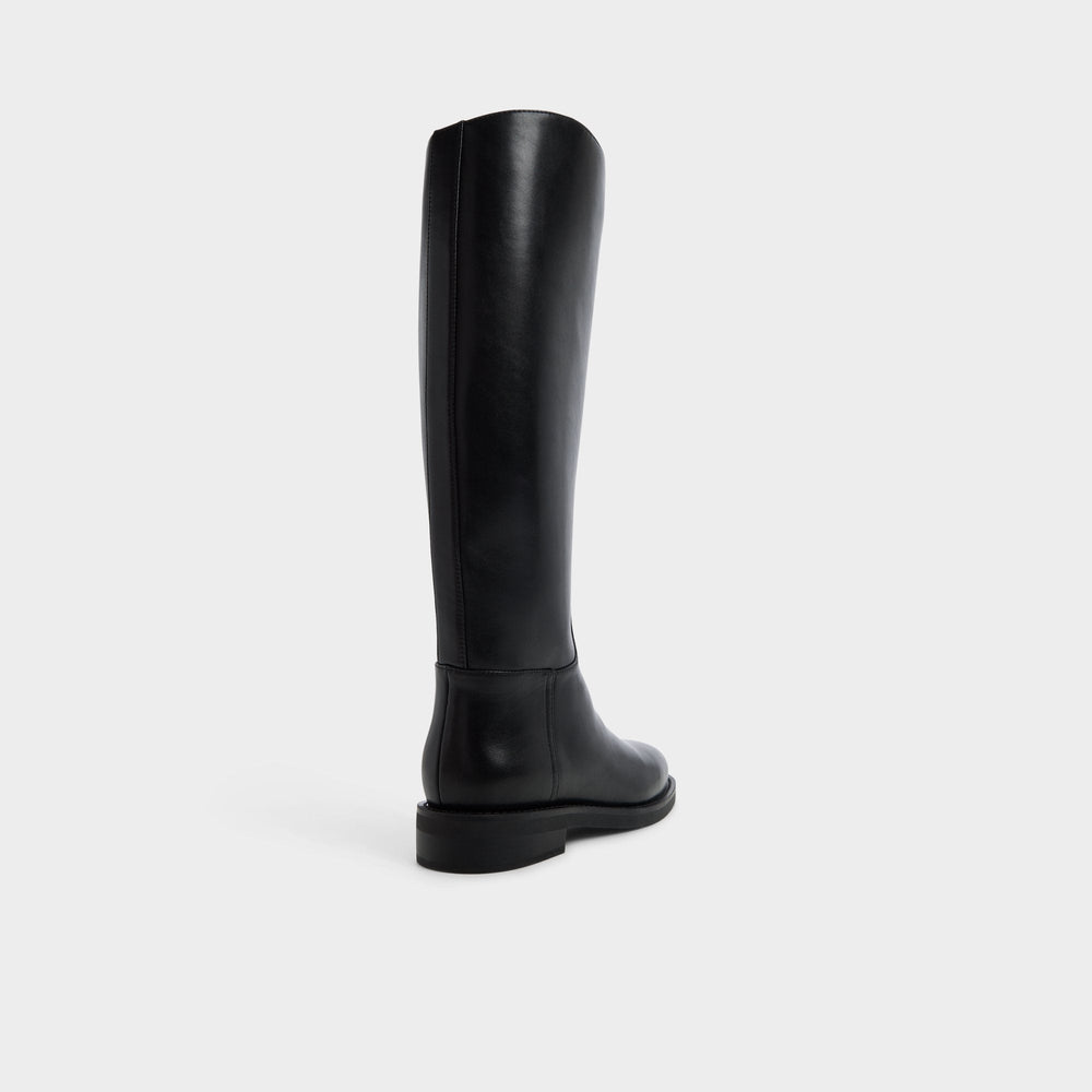 Charley in Black - Knee-high boot Cup sole