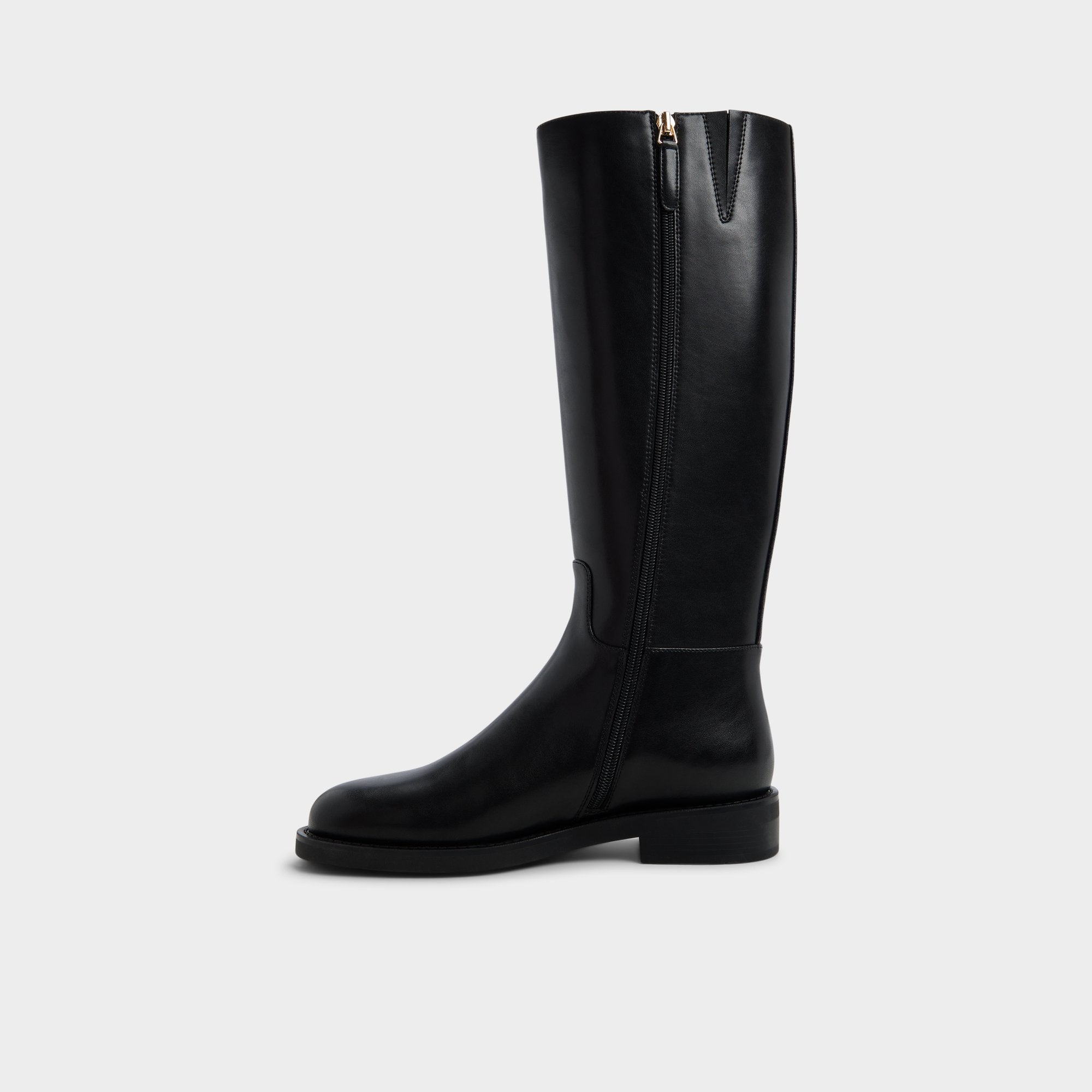Charley in Black - Knee-high boot Cup sole