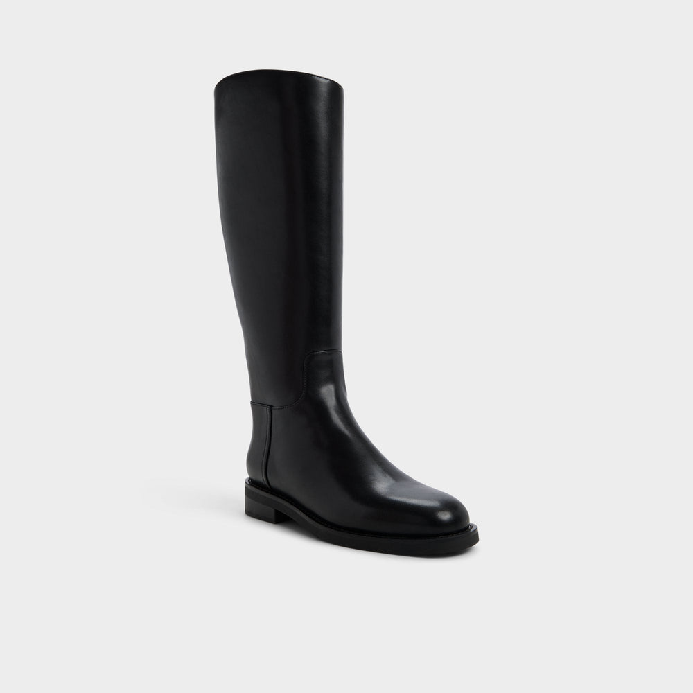 Charley in Black - Knee-high boot Cup sole
