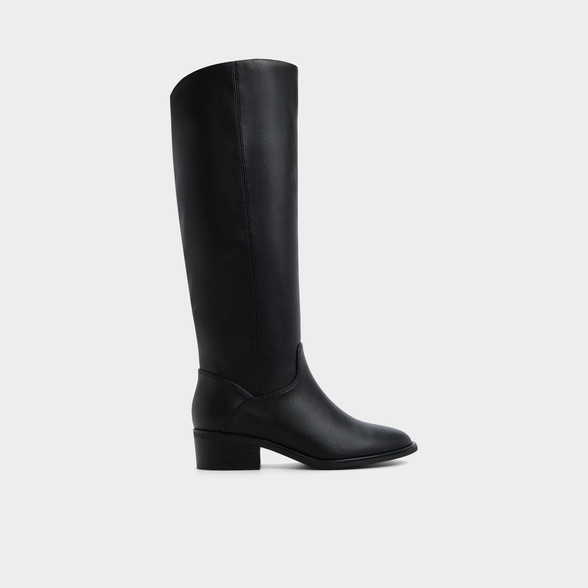 Kaydienh in Black - Knee-high boot Block heel