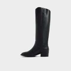 Kaydienh in Black - Knee-high boot Block heel