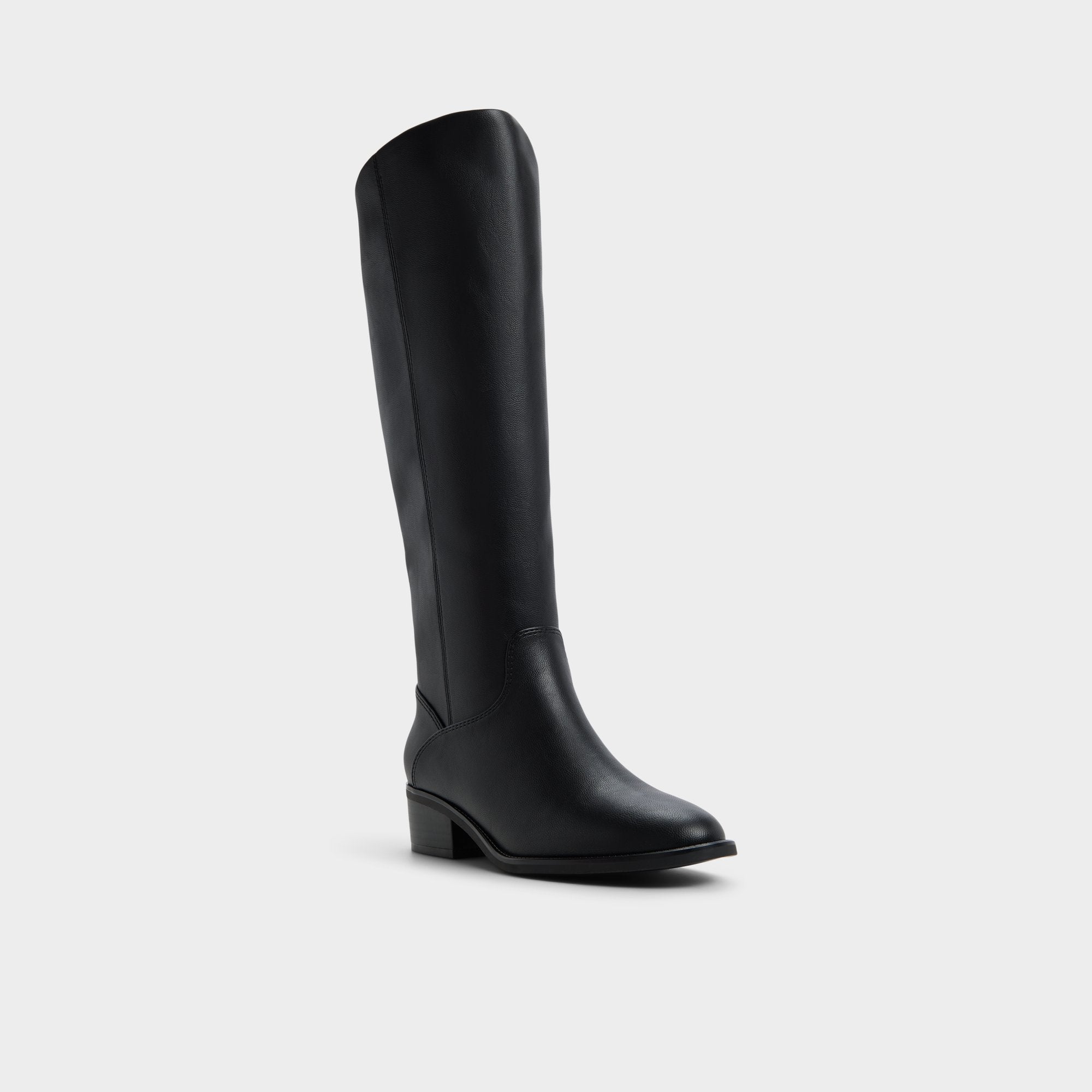 Kaydienh in Black - Knee-high boot Block heel