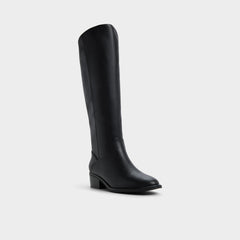 Kaydienh in Black - Knee-high boot Block heel
