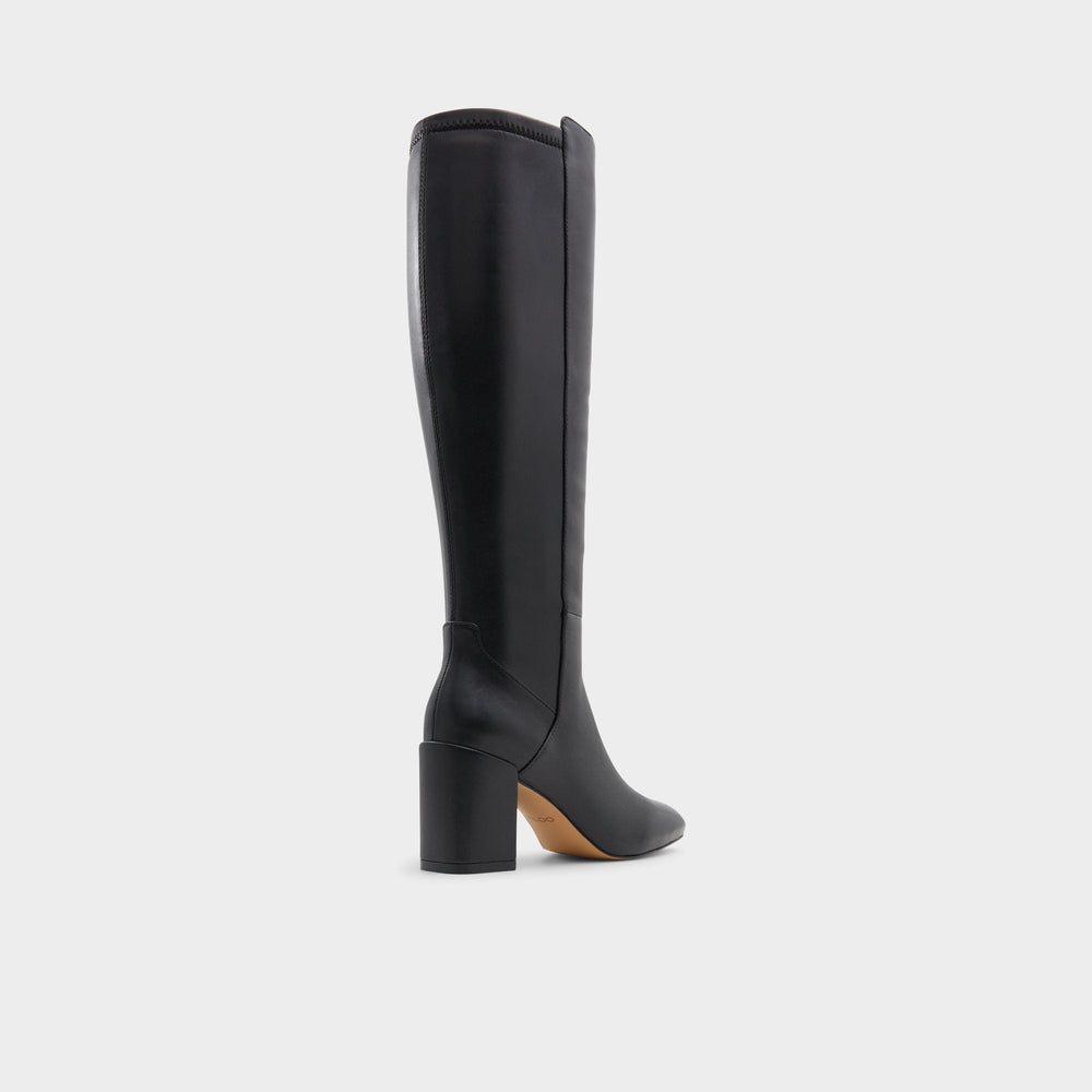 Block heel Satori Black/Black Women's Tall Boots - Knee-high boot