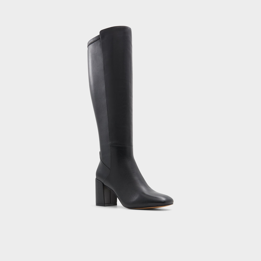 Block heel Satori Black/Black Women's Tall Boots - Knee-high boot
