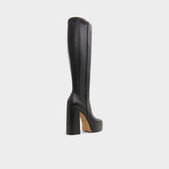 Platform Albie Black Women's Tall Boots - Knee-high boot
