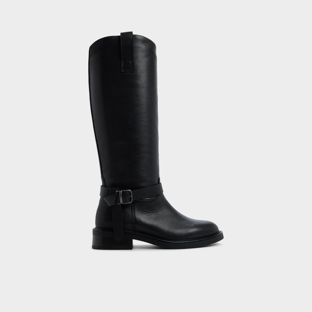 Block heel Philippa in Black - Riding boot