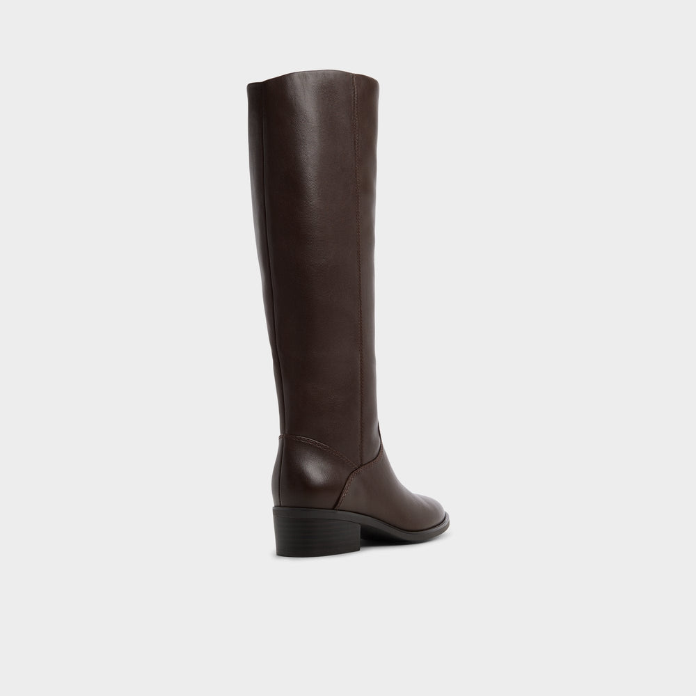 Block heel Kaydienh in Dark Brown - Knee-high boot