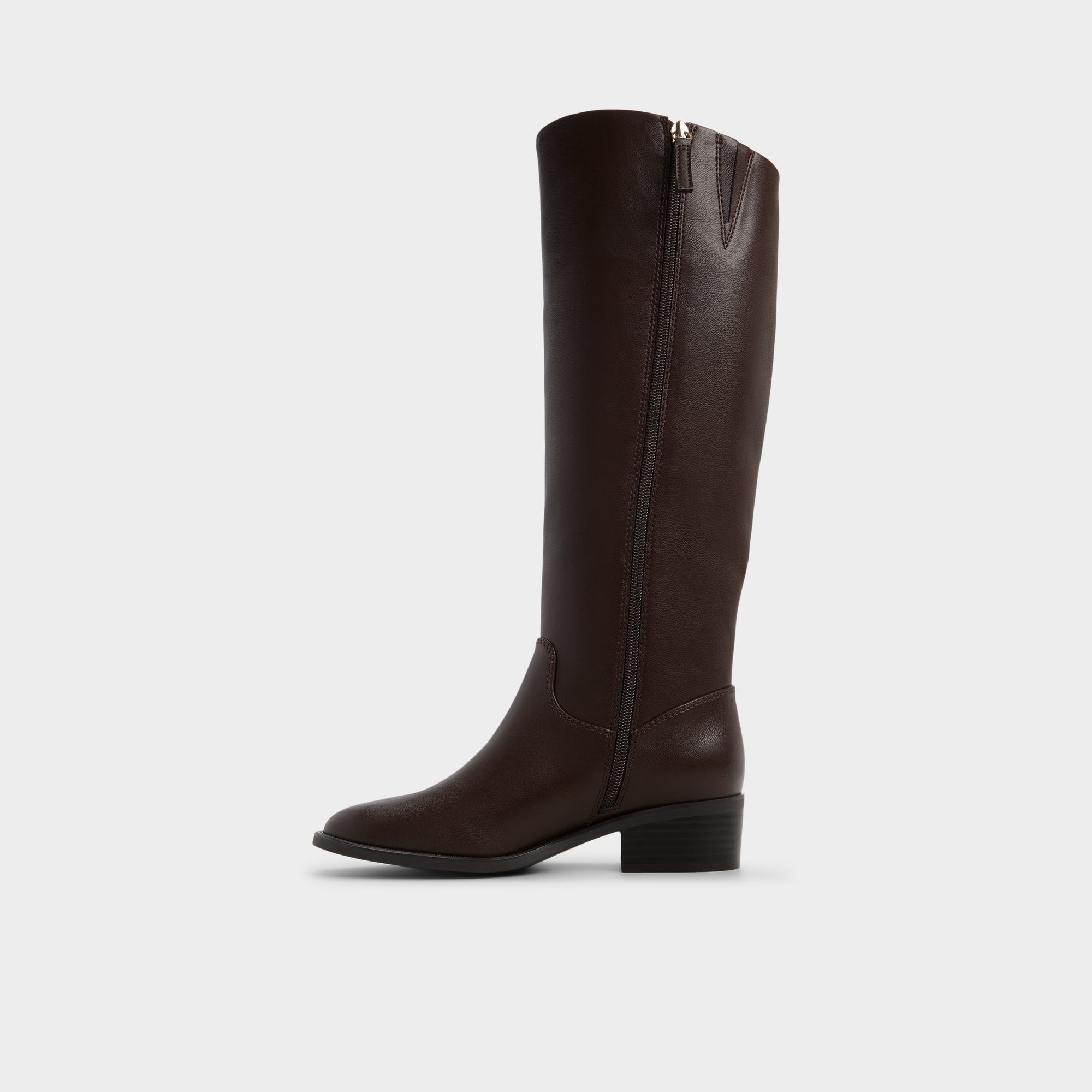 Block heel Kaydienh in Dark Brown - Knee-high boot