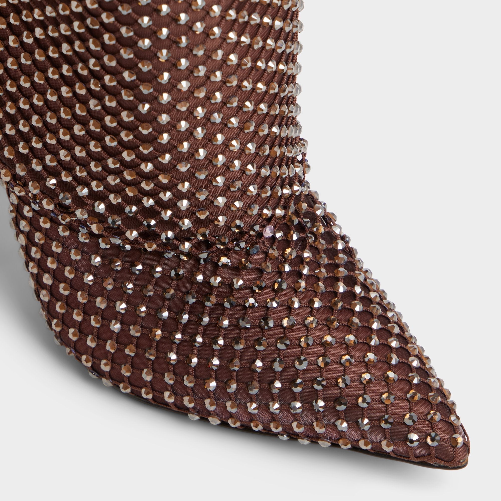 Livydalia in Dark Brown - Knee-high boot Stiletto heel