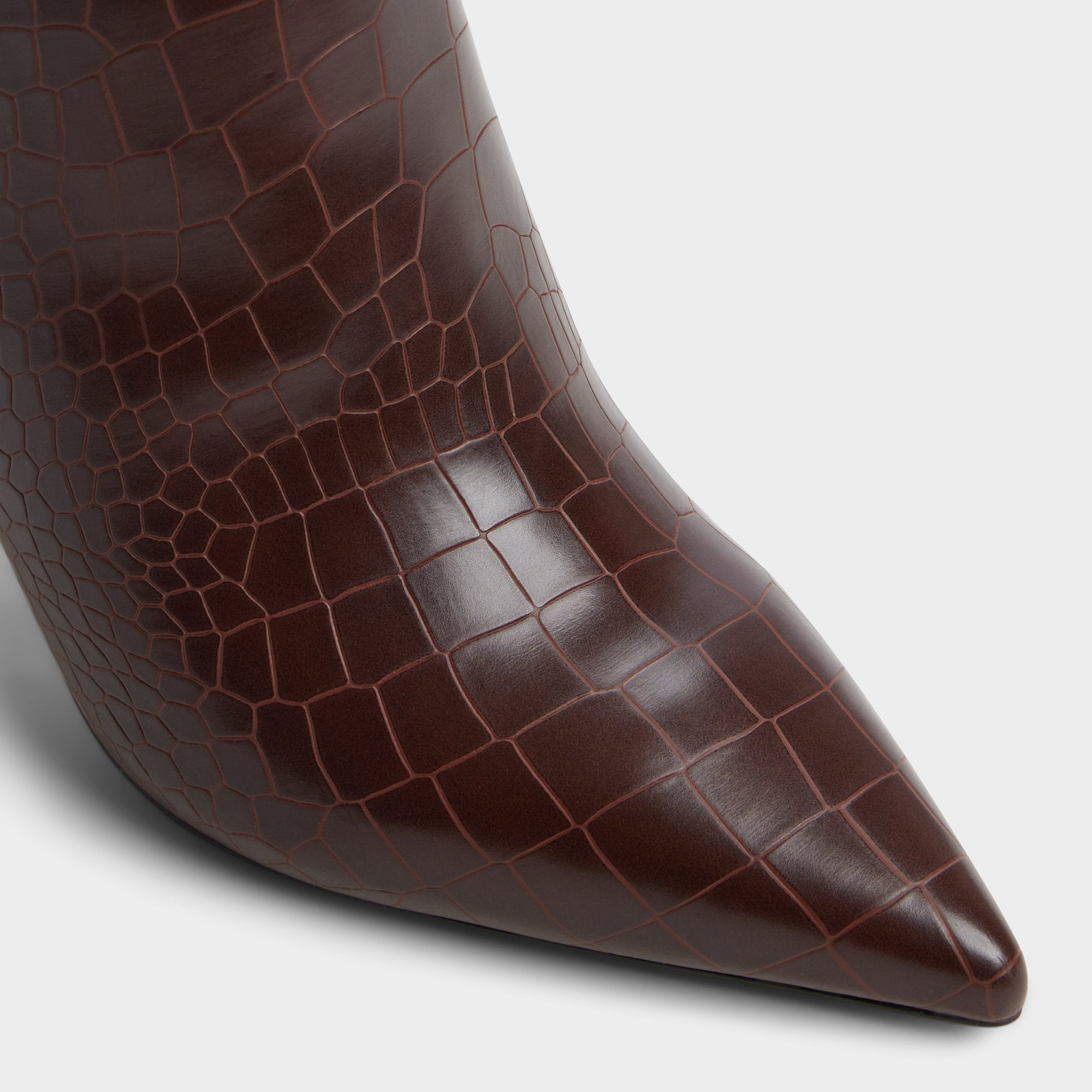 Stiletto heel Saphiria Dark Brown Women's Tall Boots - Knee-high boot
