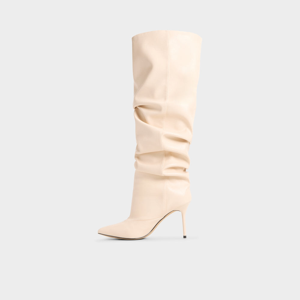 Stiletto heel Daroba in Cream - Over-the-knee boot