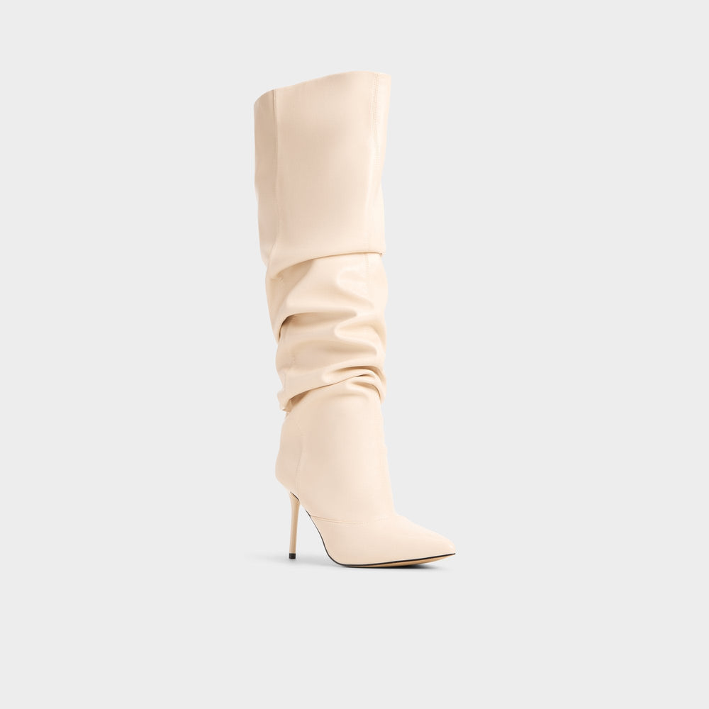 Stiletto heel Daroba in Cream - Over-the-knee boot