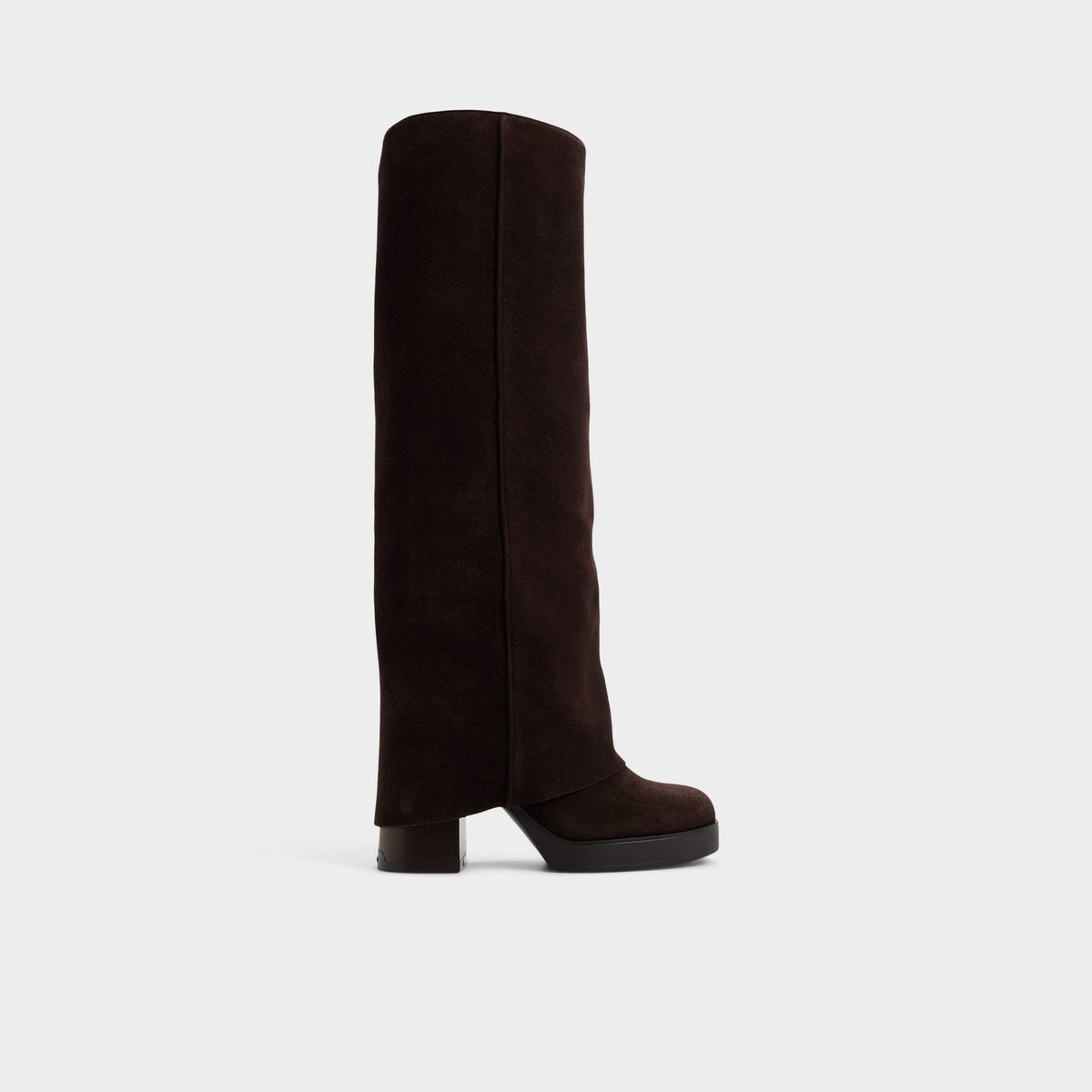 Maeveh in Dark Brown - Knee-high boot Platform