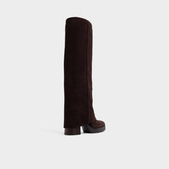 Maeveh in Dark Brown - Knee-high boot Platform